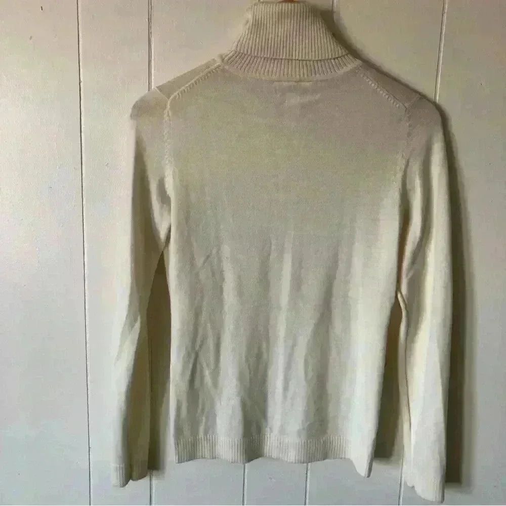 LOFT Merino Wool Blend Turtleneck Sweater Size XS - Picture 5 of 5